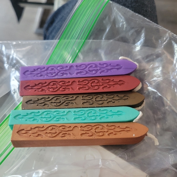 Colorful Wax Seal Sticks with Stamp - Picture 2 of 3
